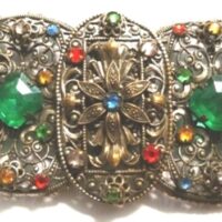 Czech filigree belt buckle