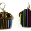 SOBRAL BICHOS (ANIMALS) CORUJINHA (OWL) RESIN EARRINGS PIERCED - Image 2