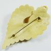 A LARGE CREAM CELLULOID FLOWER BROOCH c1930s - Image 2