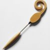 ART DECO PERIOD DOUBLE ENDED HAT PIN - CREAM BROWN CELLULOID - Image 2