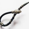Horner snake brooch navy