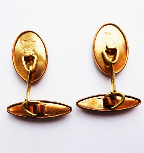 mid 20th century sailing boat cufflinks