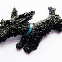 scottie dog black celluloid