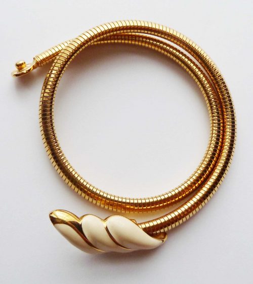 Money snake chain white decoration necklace 2