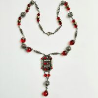 red Czech necklace