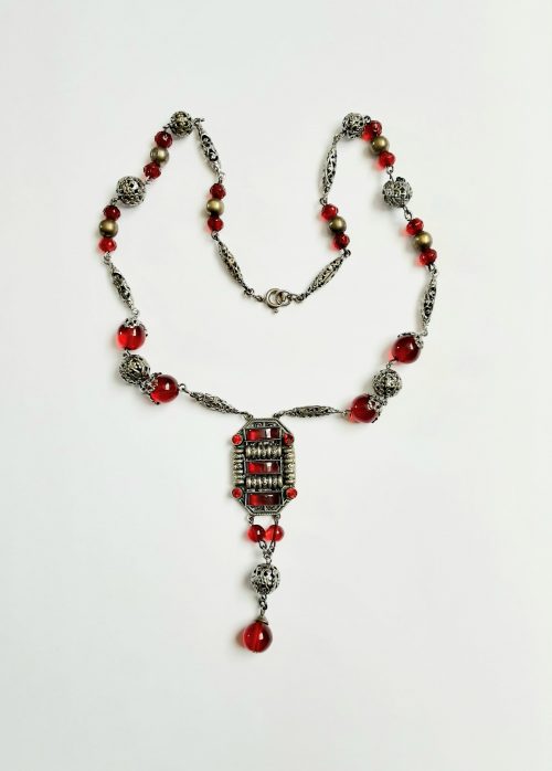 red Czech necklace