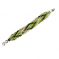 Bengel green black brickwork bracelet