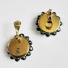 Monet pearls clip earrings backs