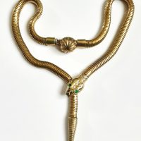 Jewelcraft snake necklace