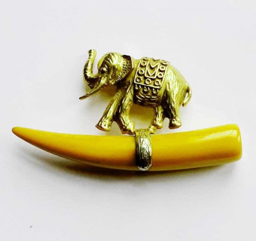 Ken Lane elephant brooch