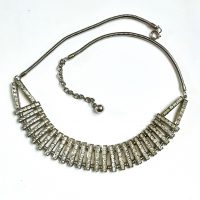 channel set diamante necklace