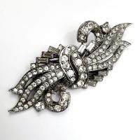 diamante double dress clip