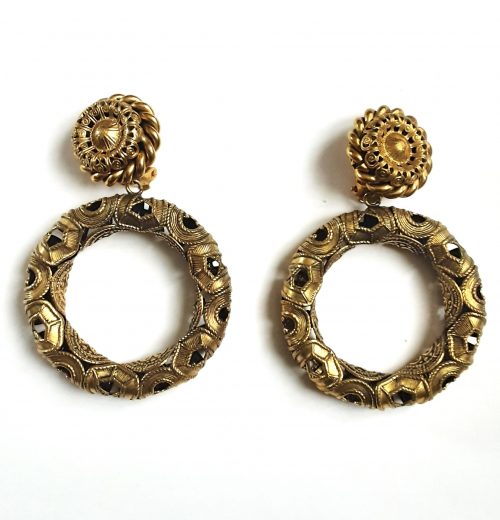 Butler & Wilson vintage hoop earrings