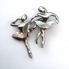 silver ballet dancer brooch