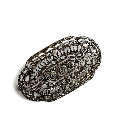 marcasite openwork brooch
