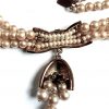 pearl diamante necklace hanging piece back