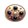 Sphinx blue stone brooch