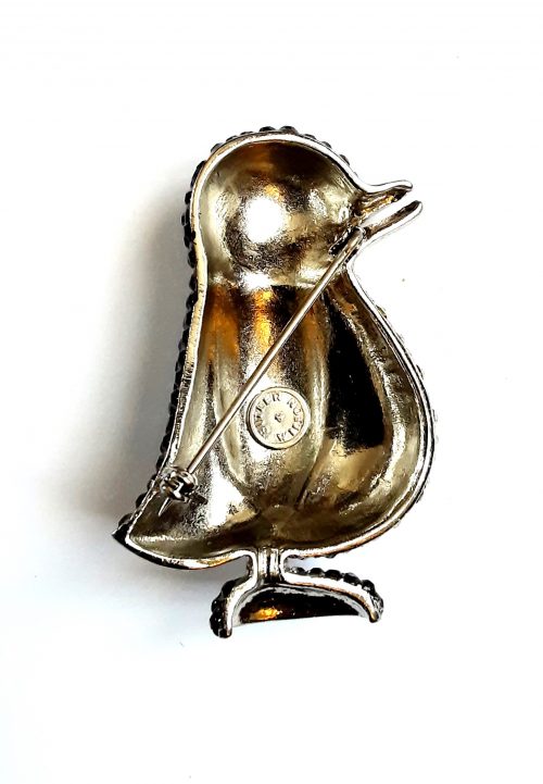 Butler & Wilson penguin brooch back