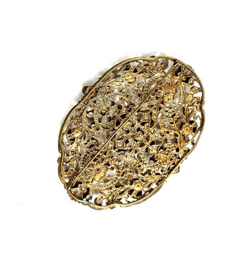 sash pin filigree yellow back