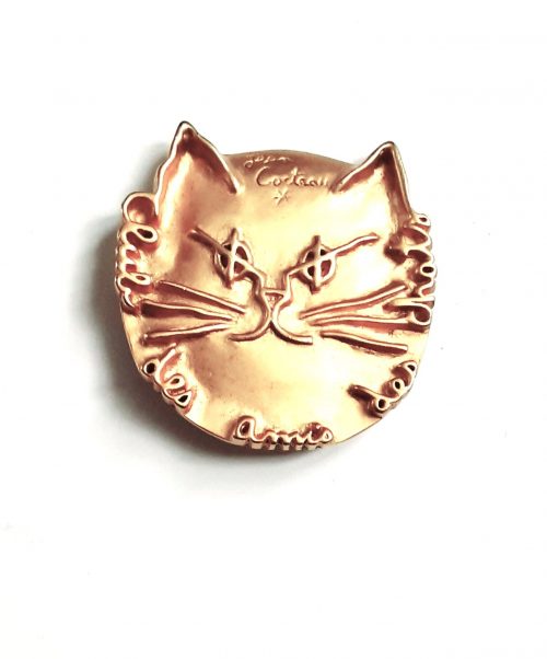 Cocteau cat brooch